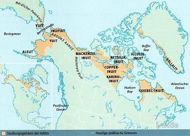 Karte der Arktis