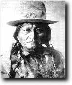 Sitting Bull während der Schlacht am Little Big Horn